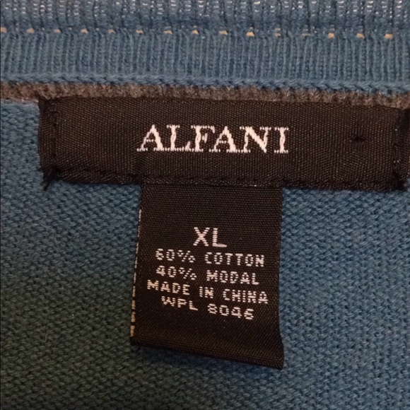 Alani V neck blue sweater - Picture 2 of 3